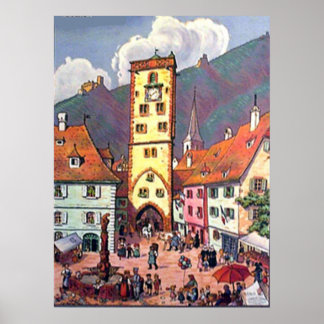Alsace en Lorraine Print