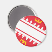 Alsace flag Magnet Magneet (Voorkant / Achterkant)
