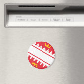 Alsace flag Magnet Magneet (Insitu (Vaatwasser))