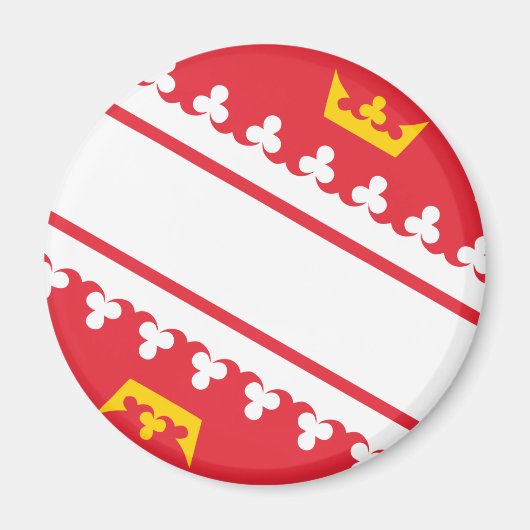 Alsace flag Magnet Magneet (Voorkant)