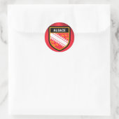 Alsace Flag Ronde Sticker (Tas)