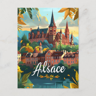 Alsace France Briefkaart