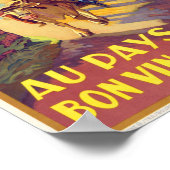 Alsace France Poster vintage années 1920 (Coin)