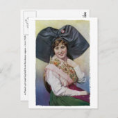 Alsace Girl Briefkaart (Voorkant / Achterkant)