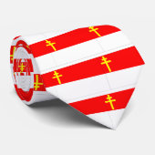 Alsace-Lorraine Flag Stropdas (Opgerold)