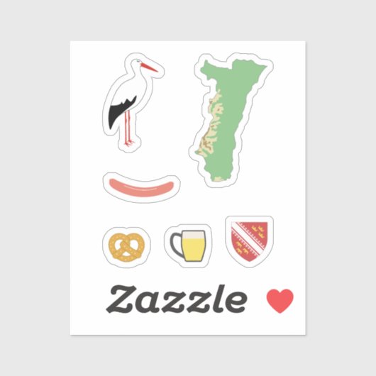 Alsace Stickers Set (Feuille)