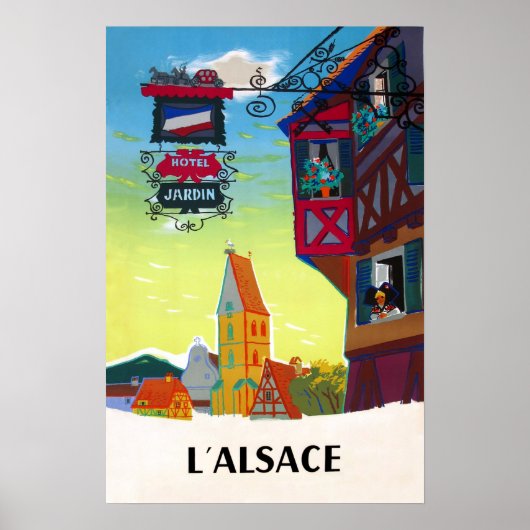Alsace Travel Poster (Voorkant)