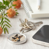 Alsation German Shepard Dog Art Design  Sleutelhanger (Zijkant)