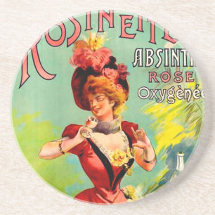 Alsem van Rosinette nam Vintage Fijn Art. Oxygén Zandsteen Onderzetter