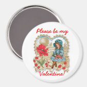 alsjeblieft, ben mijn Valentijn magneet (Voorkant / Achterkant)