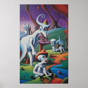 Alsjeblieft eet de kunst niet, Man - Ken Gage Art Poster