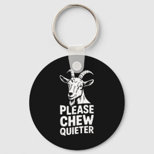 Alsjeblieft Kauwen Stillere Grappige Introvert Sti Sleutelhanger