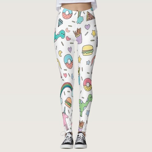  alsjeblieft met springen bovenaan leggings (Voorkant)