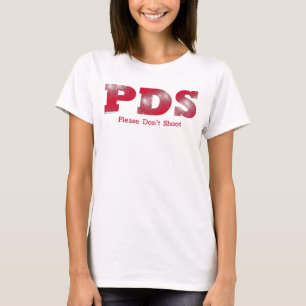 Alsjeblieft niet schieten t-shirt
