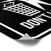 Alsjeblieft niet zwerfvuil teken Earth Day Recycle Poster (Hoek)