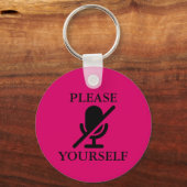 Alsjeblieft, verminder jezelf sleutelhanger (Achterkant)