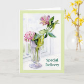 Alstroemeria Flowers 5x7 Folded Kaart (Gele Bloem)