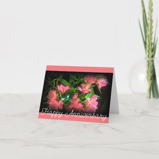 Alstroemeria Jubileum wensen Kaart (Voorkant)