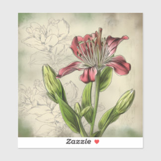 Alstromeria bloemen sticker