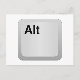 Alt Computer Key Briefkaart