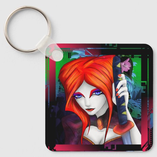 Alt-delta: Shiki met zwaard Sleutelhanger (Voorkant)