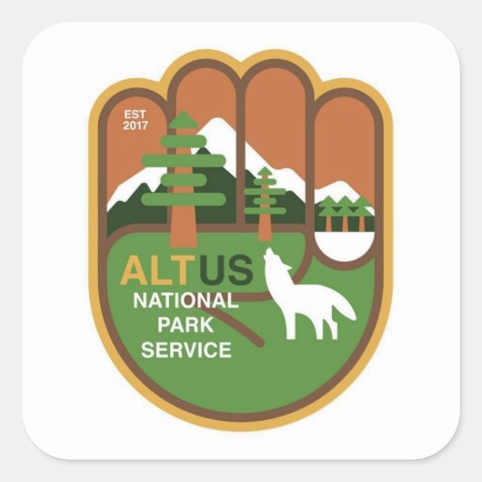 Alt NPS Sticker Service Park National (Devant)