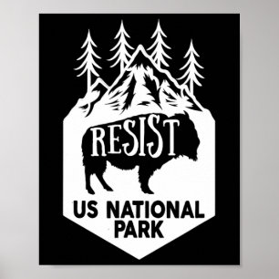 Alt US National Park Resist Service Poster