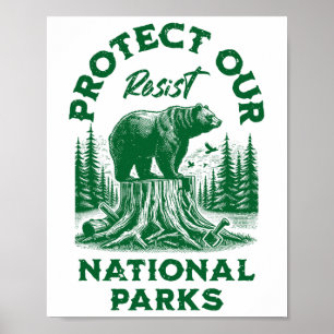 Alt US National Park Resist Service Poster