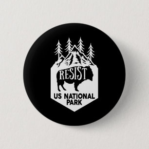Alt US National Park Resist Service Ronde Button 5,7 Cm