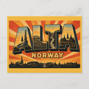Alta Noorwegen Kathedraal Briefkaart