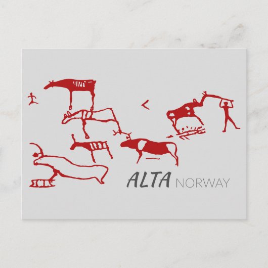 Alta, Noorwegen (rockbedekking) Briefkaart (Voorkant)