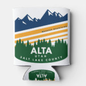 Alta Utah Wasatch Mountains Blikjeskoeler (Achterkant)