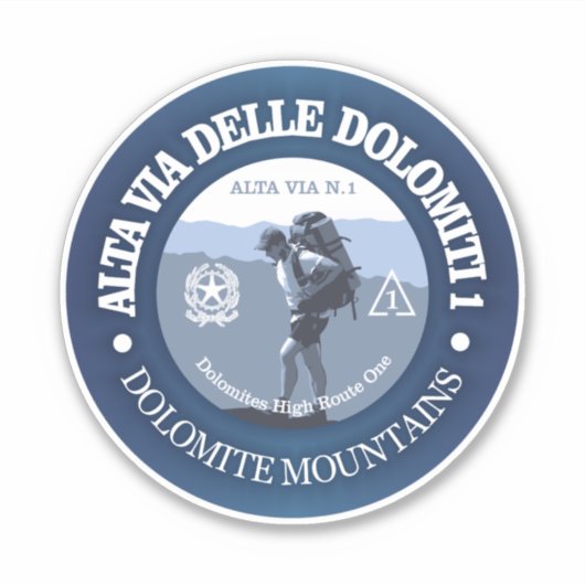 Alta Via 1 (BG) Sticker (Voorkant)