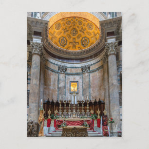 Altaar in het Pantheon - Rome, Italië Briefkaart