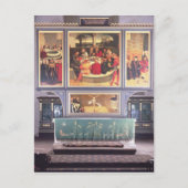 Altaar met het afschilderen van de Triptiek Briefkaart (Voorkant)