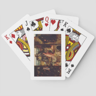 Altaarstuk van de kluizenaars (olieverf op paneel) pokerkaarten