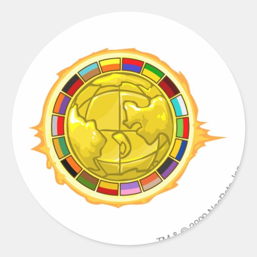 Altador Cup 2010 Logo Ronde Sticker (Voorkant)