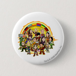 Altador Cup Personeelsgroep Ronde Button 5,7 Cm