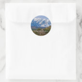 Altai-gebergte landschap ronde sticker (Tas)
