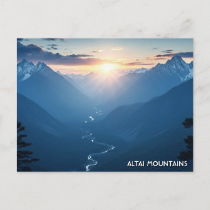 Altai-gebergte Mongolië reizen Briefkaart