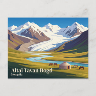 Altai Tavan Bogd Nationaal Park Mongolië Briefkaart