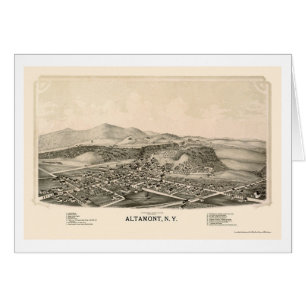 Altamont, carte panoramique de NY - 1889