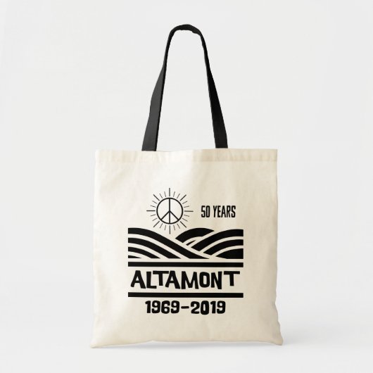 Altamont Speedway 1969-2019 50th Anniversary Tote Bag (Voorkant)