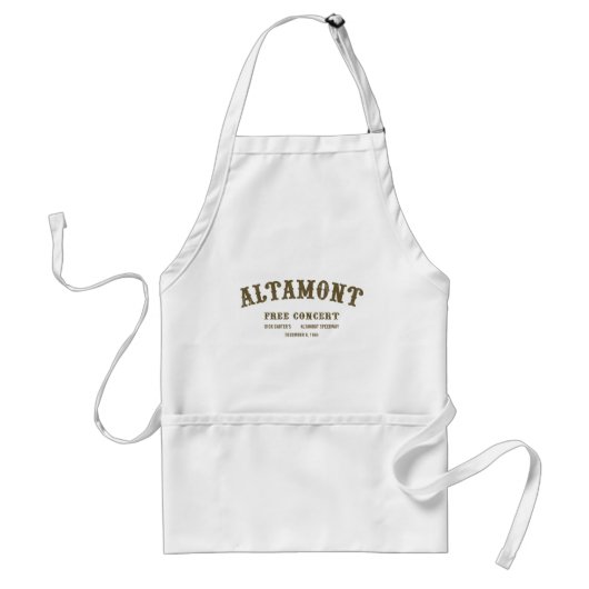 altamont-vrij concert standaard schort (Voorkant)