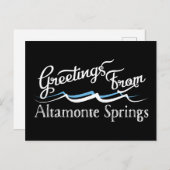Altamonte Springs-watergolven Briefkaart (Voorkant / Achterkant)