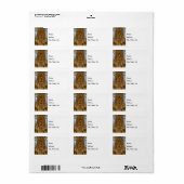 Altar à Saint Pierre Étiquette de adresse (Feuille entière)