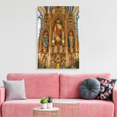 Altar at St Peter Canvas Afdruk (Insitu (Woonkamer))