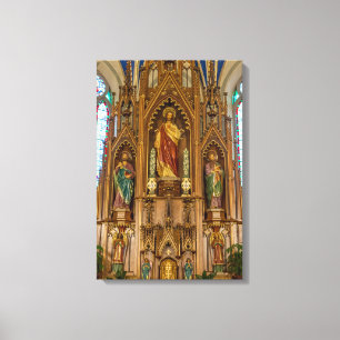 Altar at St Peter Canvas Afdruk