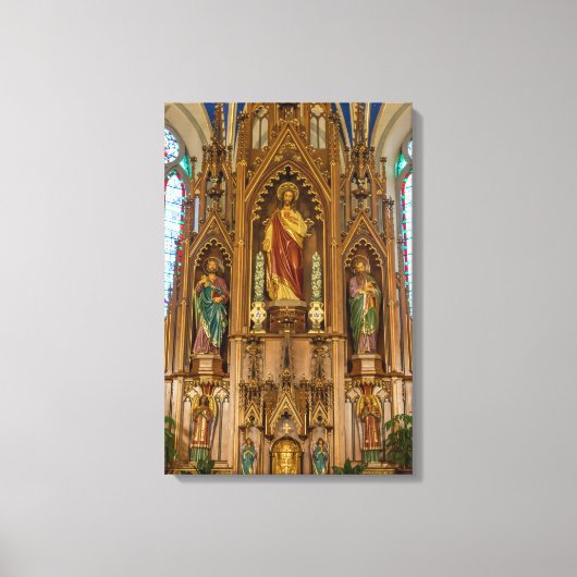 Altar at St Peter Canvas Afdruk (Voorkant)