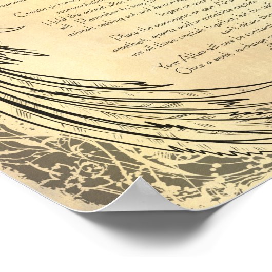 ALTAR CLEANSING SPELL POSTER (Hoek)